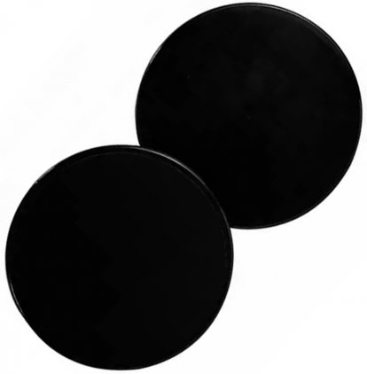 Klouzavé disky posilovací slidery 2 ks - černé