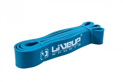 LIVEUP posilovací guma 208 x 0,45 x 4,5cm - modrá