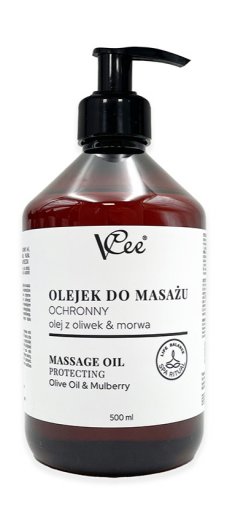 VCee masážní olej Zpevňující - Oliva a moruše 500ml