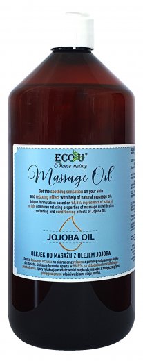 Eco-U masážní olej s jojobovým olejem 1l
