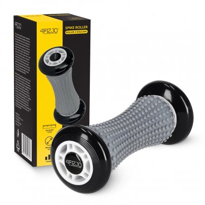 Masážní válec Spike Roller s výstupky 17 x 7cm šedý