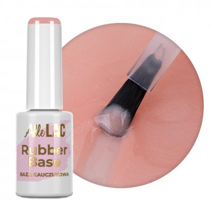AlleLac Rubber base gumová báze Peach Bling Hema/Di-Hema free 7g č.2
