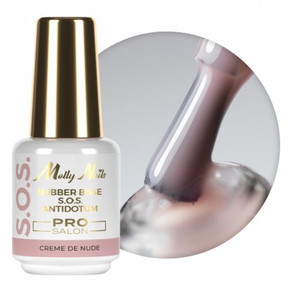 Molly Nails Rubber báze S.O.S. antidotum Creme de Nude 15g
