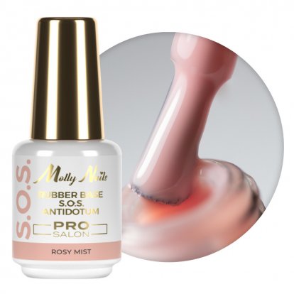 Molly Nails Rubber báze S.O.S. antidotum Rosy Mist 15g