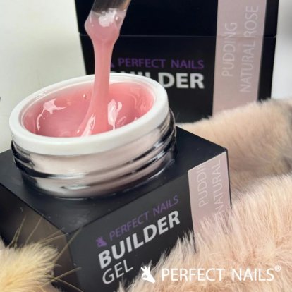Perfect Nails Stavební, krycí UV gel Pudding Natural Rose 15ml