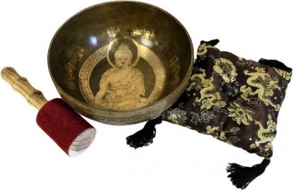 Tibetská zpívající miska - Buddha 19cm