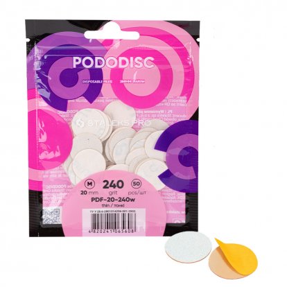 Staleks Náhradní brusné kotouče pro Pododisk velikosti M 20mm, hrubost 240 - 50ks