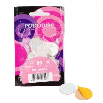 Staleks Náhradní brusné kotouče pro Pododisk velikosti M 20mm, hrubost 80 - 50ks