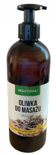 Beautiona masážní olej Zelený čaj 500ml
