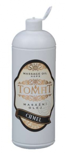 TOMFIT masážní olej s extraktem chmele - 1l