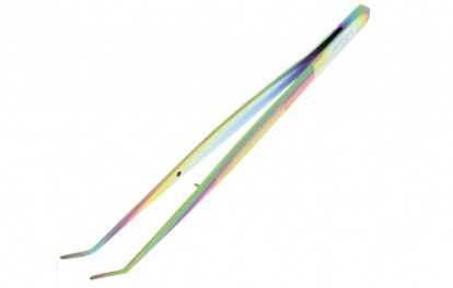 Lexwo pinzeta lomená špičatá 16cm - typ 425, multibarevná