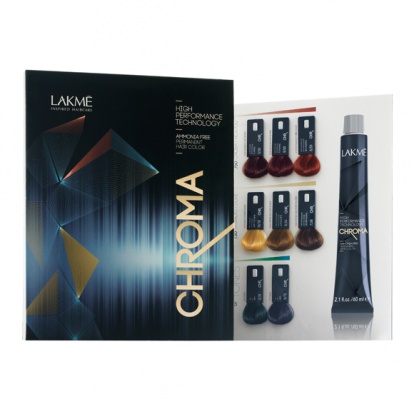 LAKMÉ Vzorník permanentních barev bez amoniaku Chroma 32odstínů