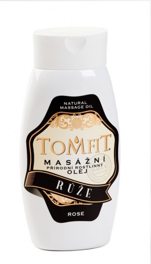 TOMFIT přírodní masážní olej Růže 250 ml