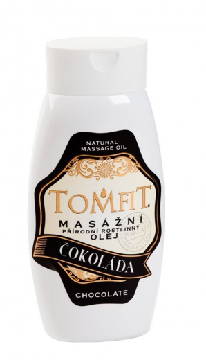 TOMFIT přírodní masážní olej Čokoláda 250 ml