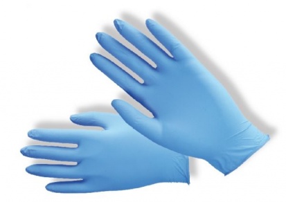 Nitrilové nepudrované rukavice velikost S - 100ks - modré
