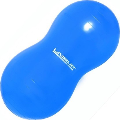 LIVEUP Gymball Peanut 90x45 cm gymnastický míč - modrý