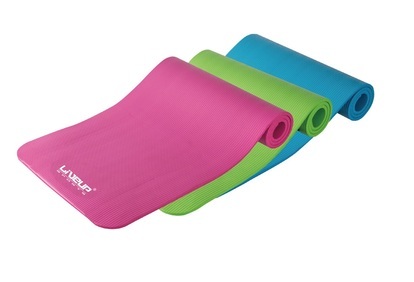 LIVEUP Yoga NBR karimatka 180x60x1.2cm - růžová