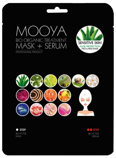 Organická maska Mooya s aloe vera, se sérem