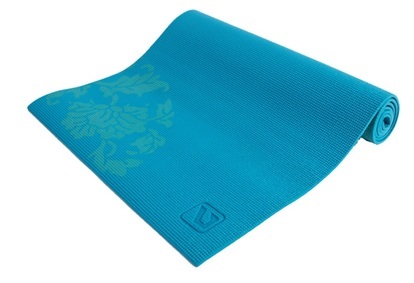 LIVEUP Yoga karimatka s potiskem 173x61x0.6cm/1300G cm - tyrkysová