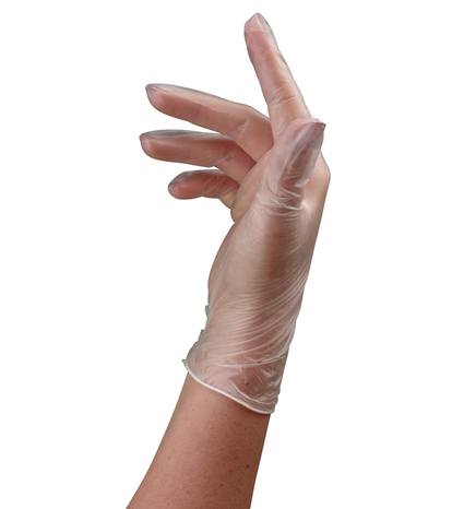 Jednorázové rukavice vinyl nepudrované velikost L - 100ks