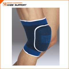 LIVEUP bandáž na koleno, elastická s pěnovým chráničem LS5706 - S/M - modrá